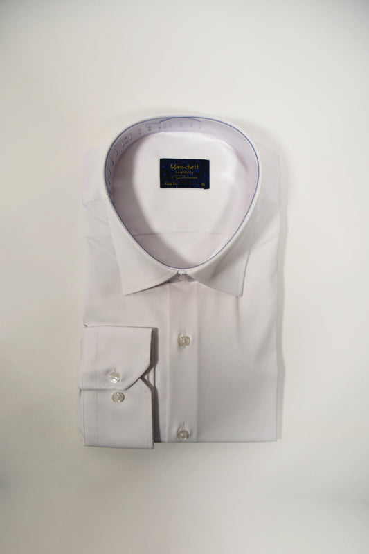 Slim Fit White Dress Shirt